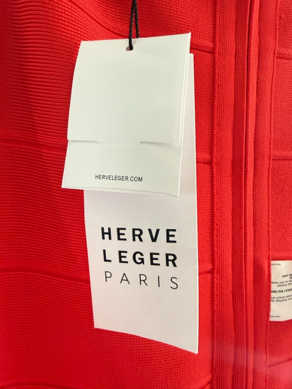 HERVE LEGER ‘Scallop Edge Mini Dress’ - Picture 9 of 12